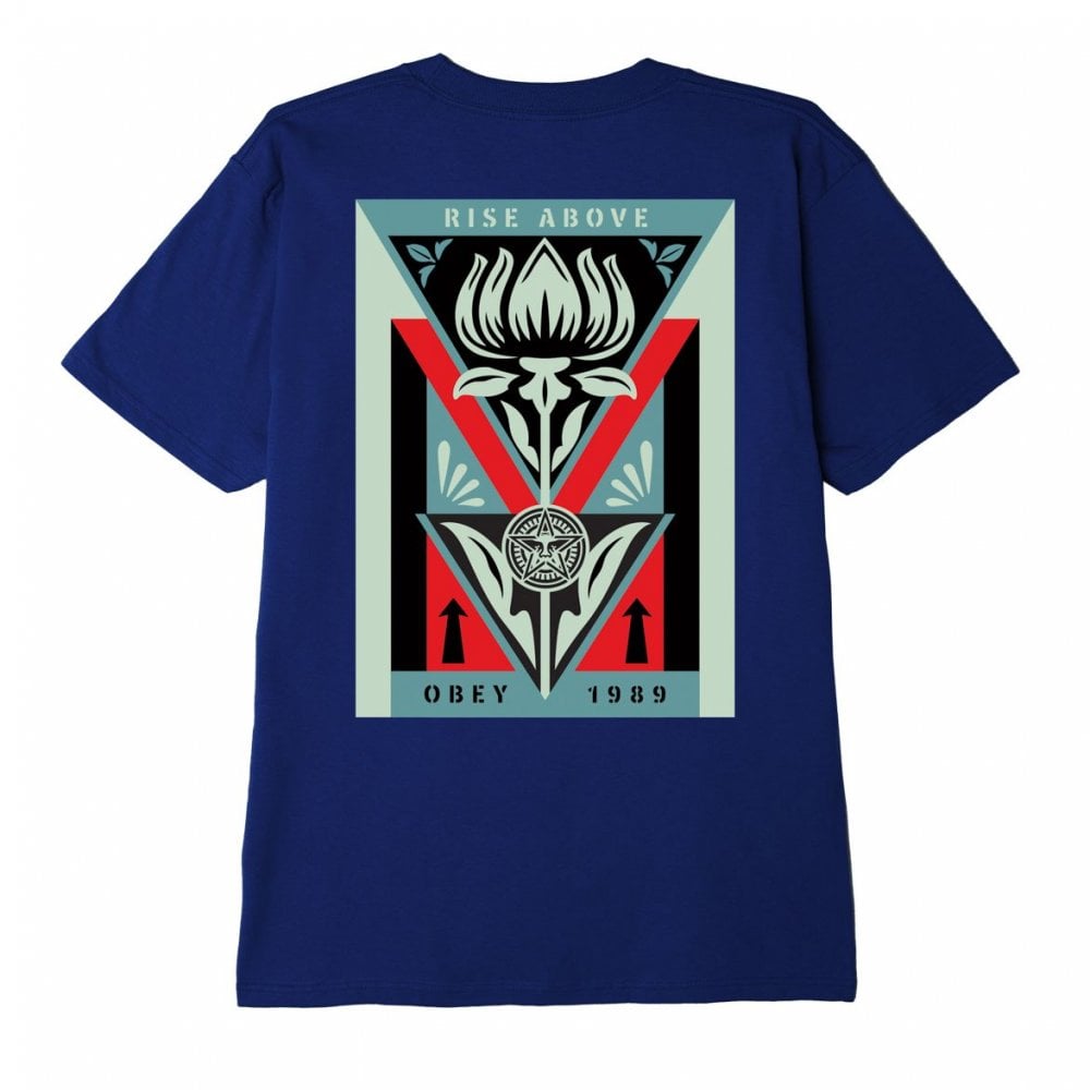 Deco Flower T-shirt - Navy - Navy