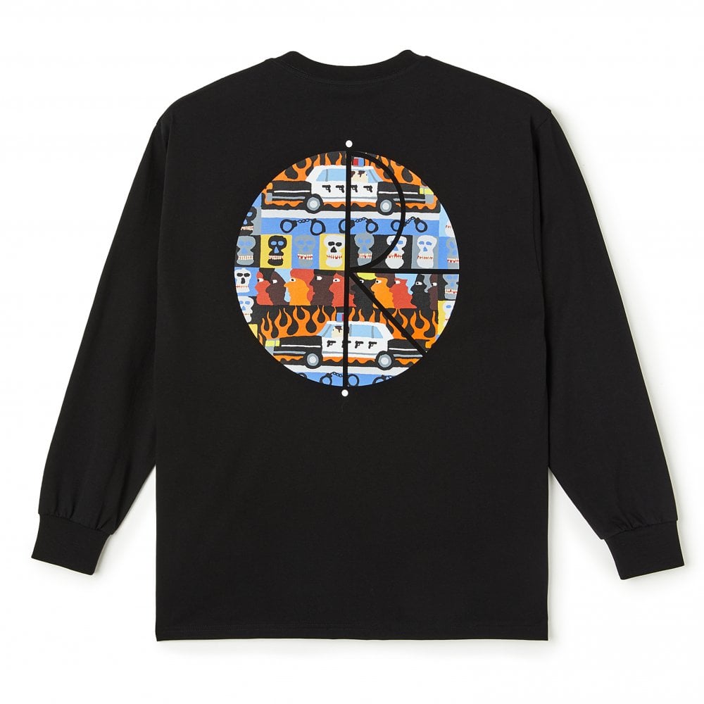 ACAB Fill Logo Long Sleeve T-Shirt - Black - Black