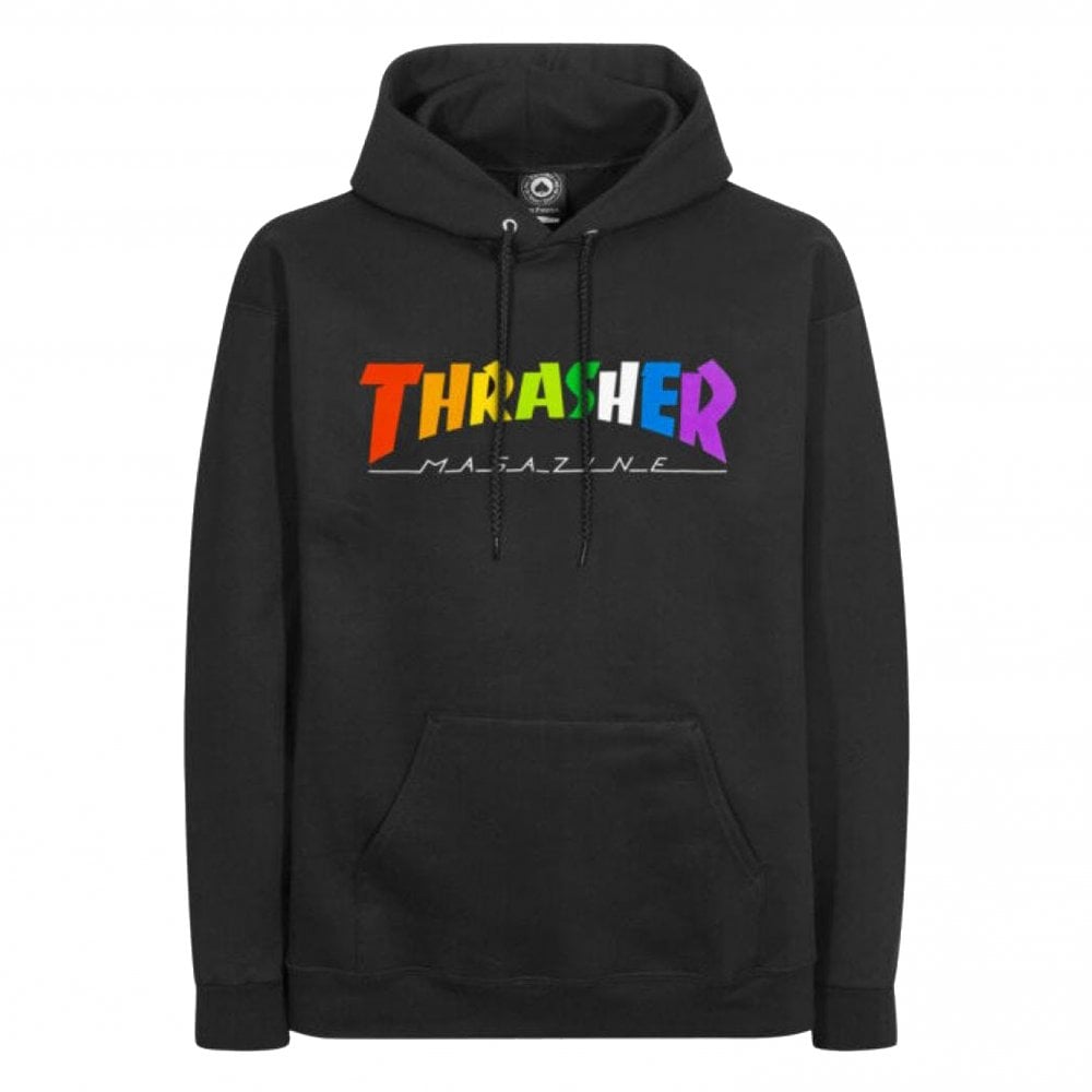 Rainbow Mag Hoodie - Black - Black