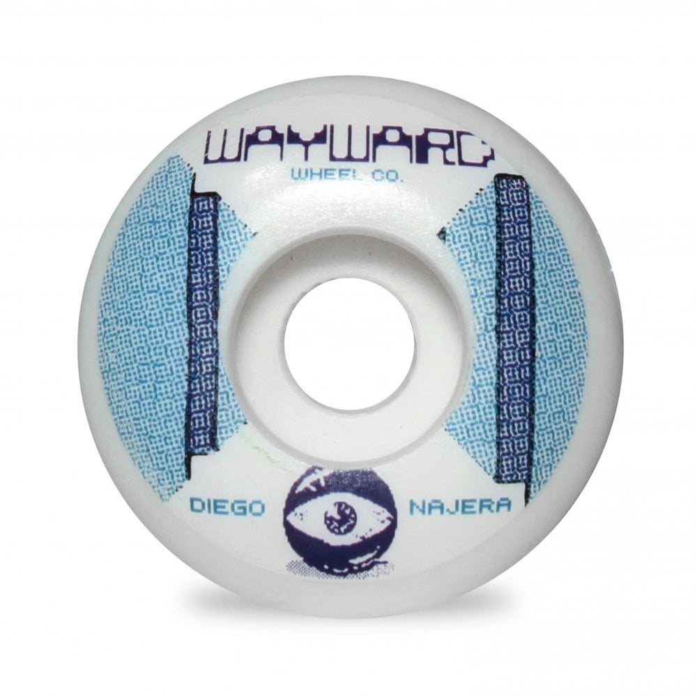 Diego Najera Funnel Cut Wheels 52mm - White/Blue - White/Blue