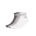 Trefoil Ankle Sock - White/Grey