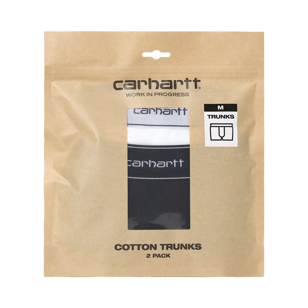 Cotton Trunks - Black/White