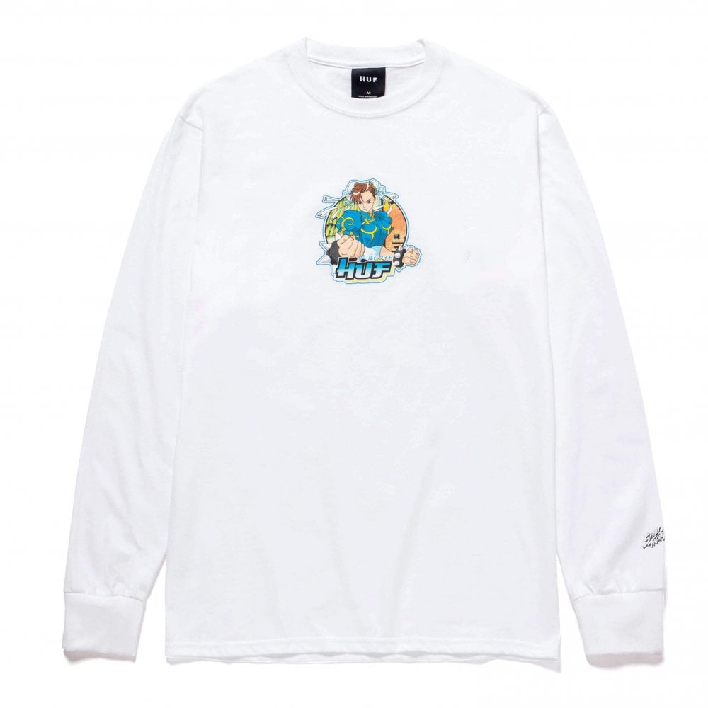 Chun Li Long Sleeve T-Shirt - White