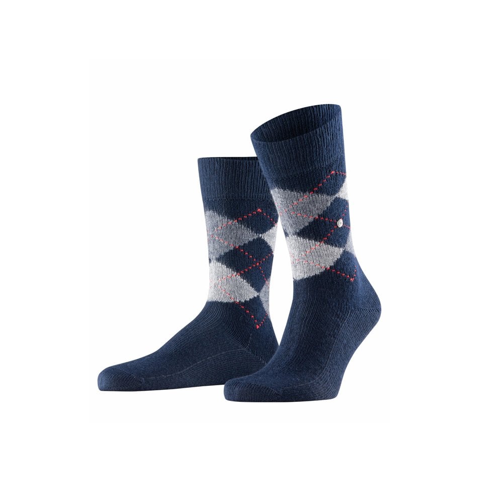 Preston Argyle Sock 6125 - Navy/Grey - O/C