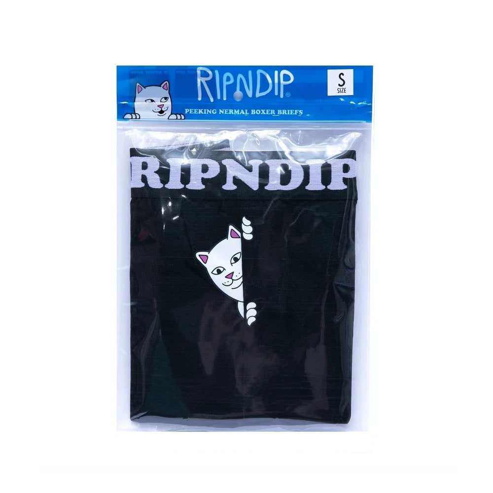 Peek A Nermal Boxers - Black