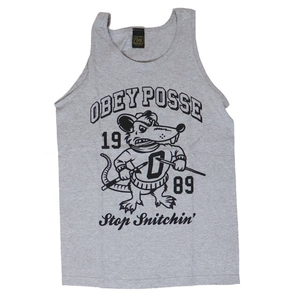 Stop Snitchin' Vest - Heather Grey