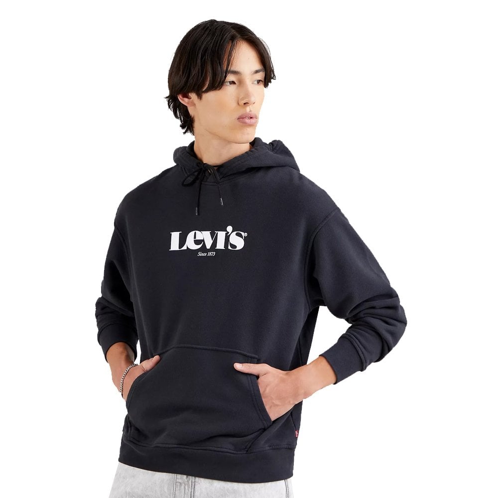Relaxed Graphic Hoodie - Caviar Black - Caviar