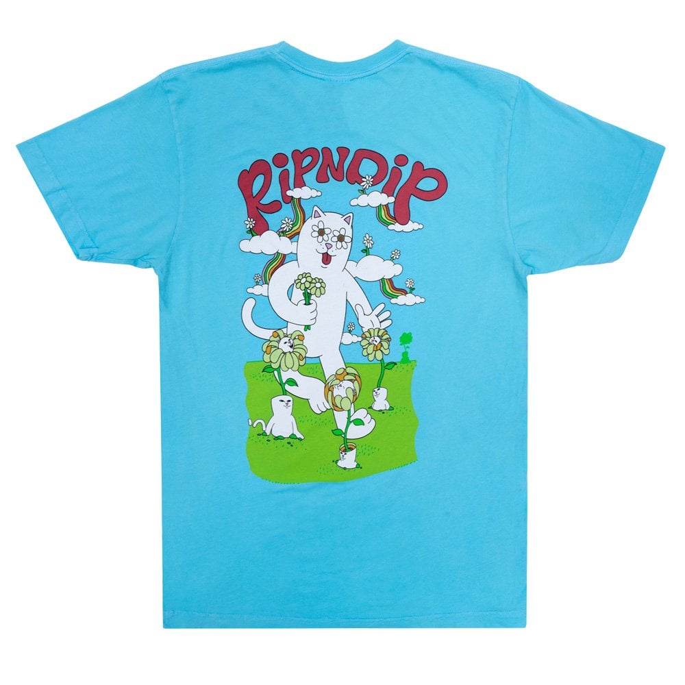 Flower Power T-Shirt - Baby Blue - Baby Blue