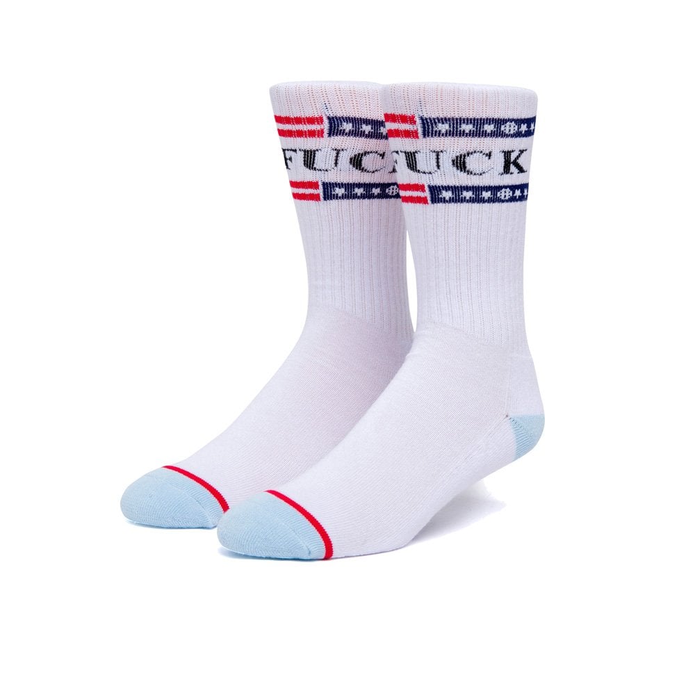 x PBR 4th Of July Fuck It Sock - White - White
