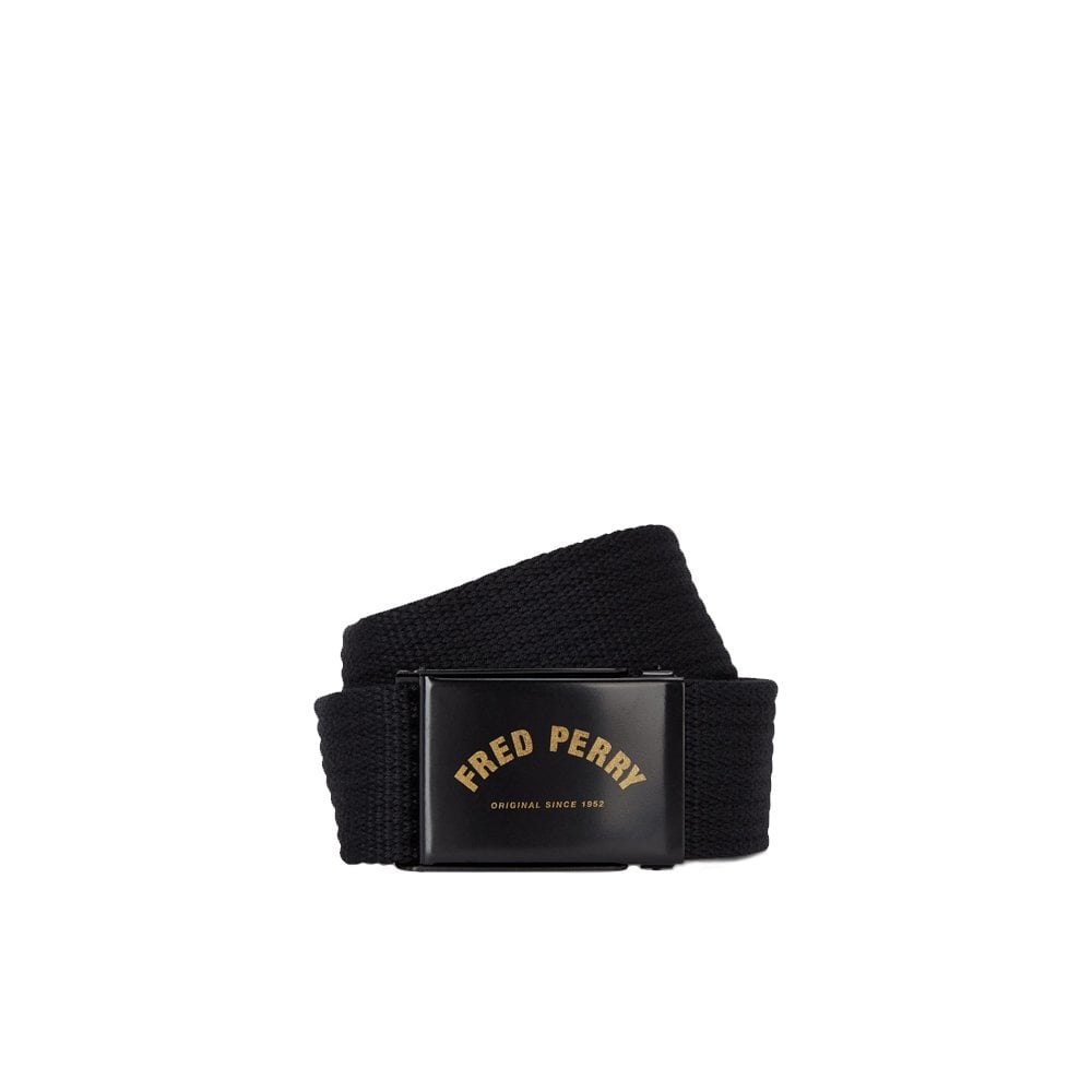 Arch Branded Webbing Belt - Black