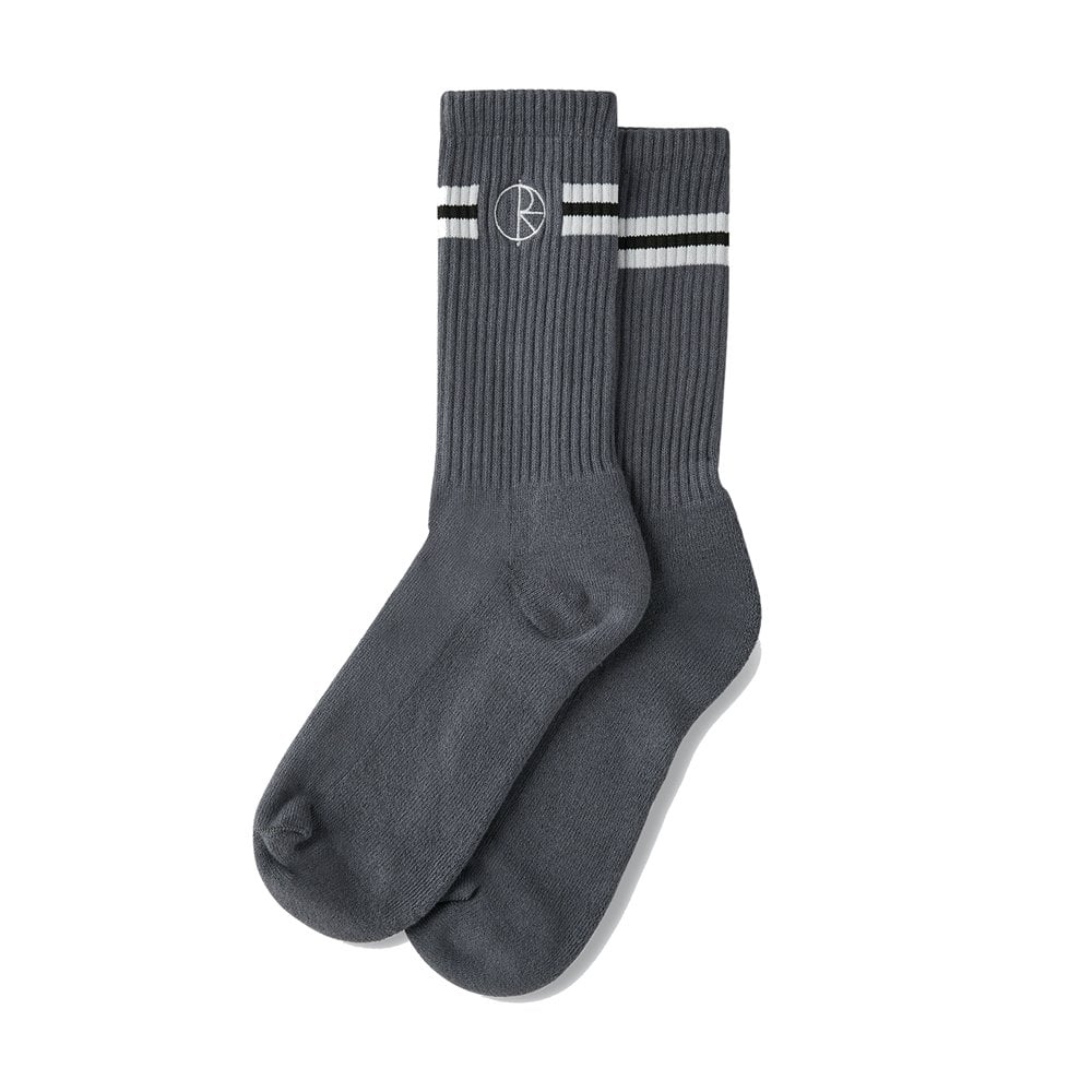 Stroke Logo Socks - Grey/Wht/Blk