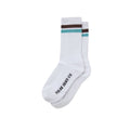 Stripe Socks - Wht/Brw/Mint