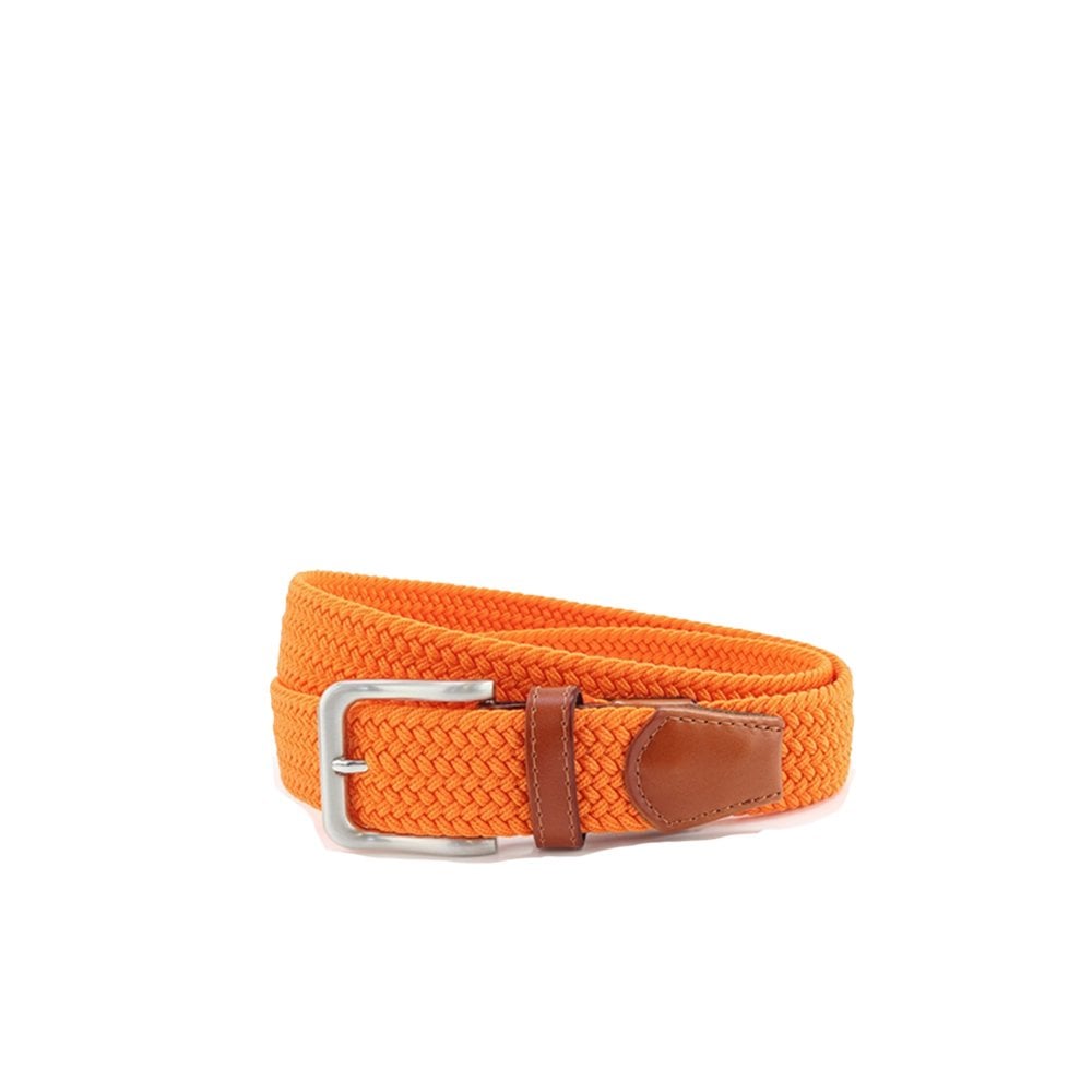 Plain Web Belt - Orange