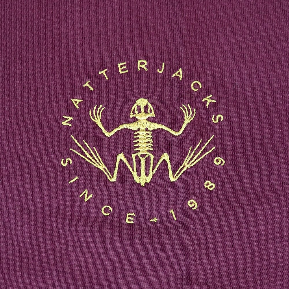 Zoology Embroidered T-Shirt - Burgundy