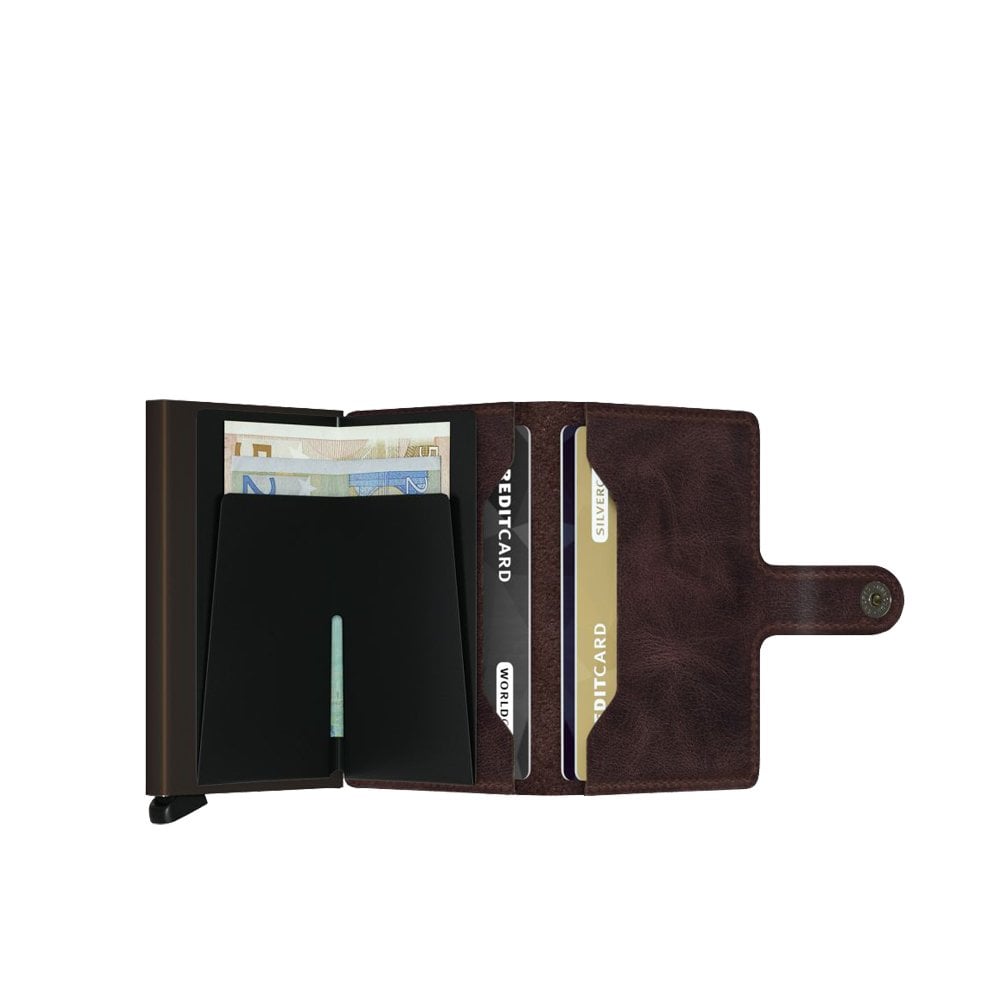 Mini Wallet Vintage - Chocolate
