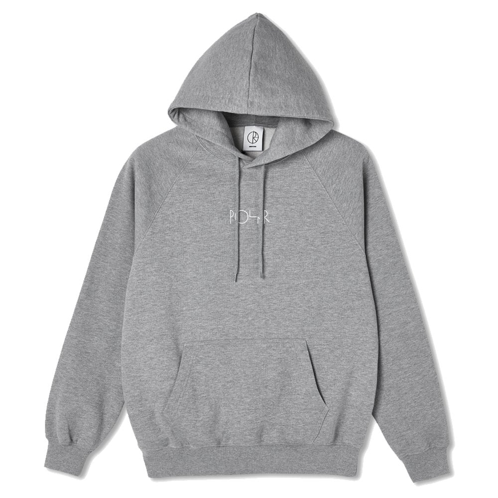 Default Embroidered Hoodie - Heather Grey