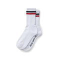 Stripe Socks - Wht/Blk/Red