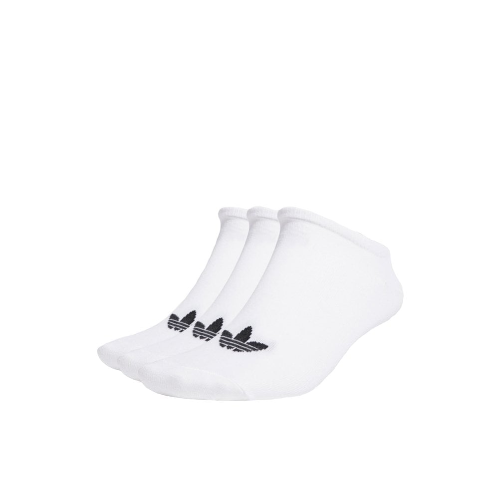 Trefoil Liner Sock (3 Pack) - White/Black