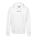 Straight Logo Hoodie - White