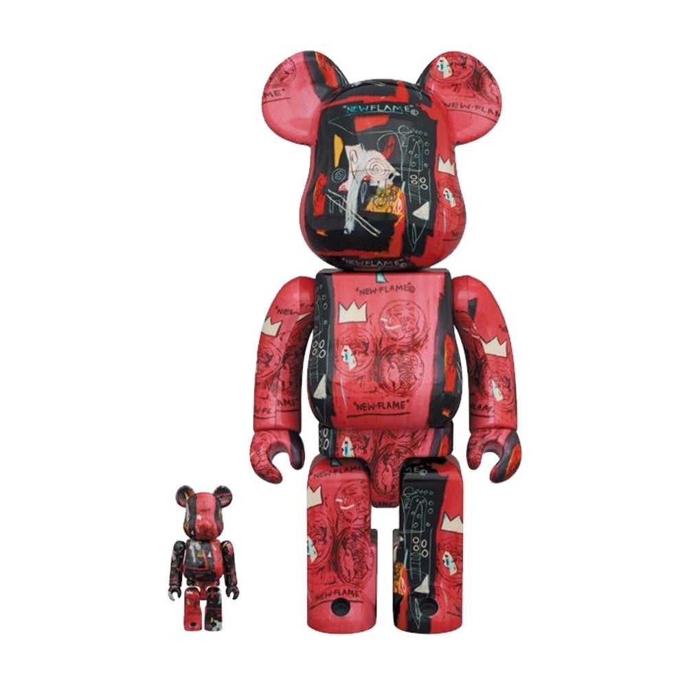 Be@rbrick Andy Warhol X Jean Michel Basquiat #1 100% & 400% - Aw X Bas #1