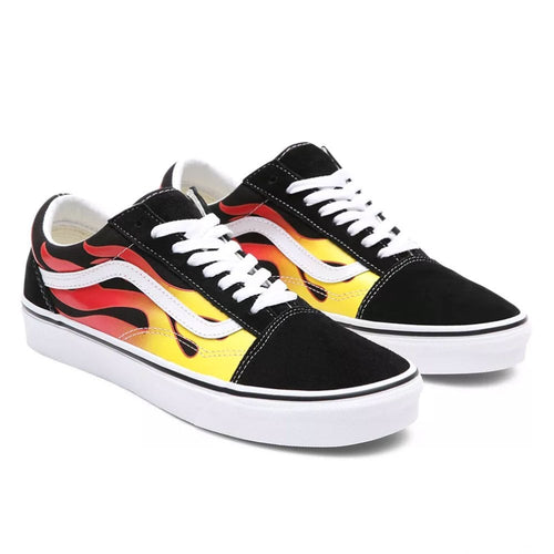 Old Skool Flame - Blk/Blk/Wht