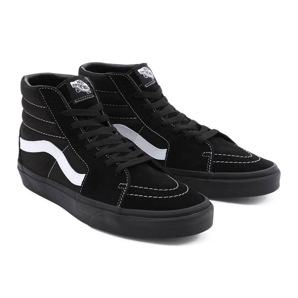 Sk8-Hi Suede/Canvas - Blk/Blk/Wht