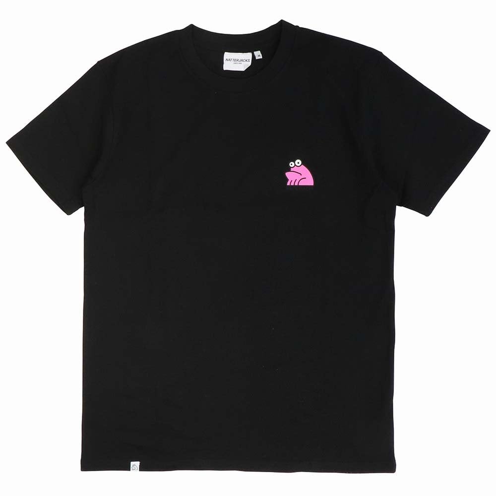 Sad Frog T-Shirt - Black/Pink