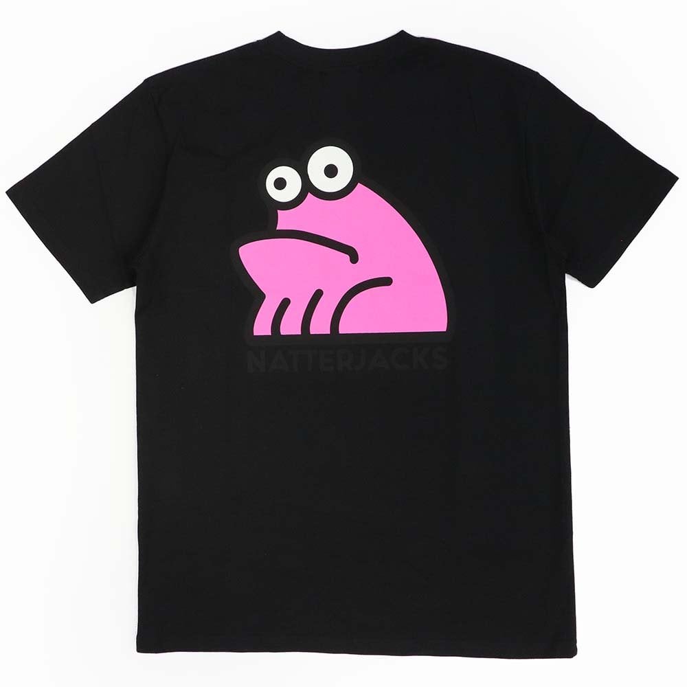 Sad Frog T-Shirt - Black/Pink