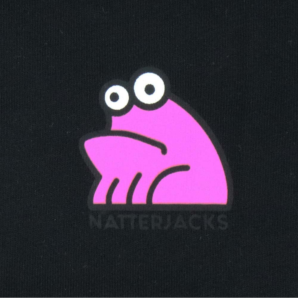 Sad Frog T-Shirt - Black/Pink