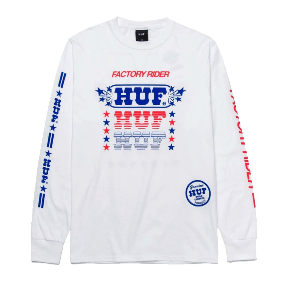 Factory Rider Long Sleeve T-Shirt - White
