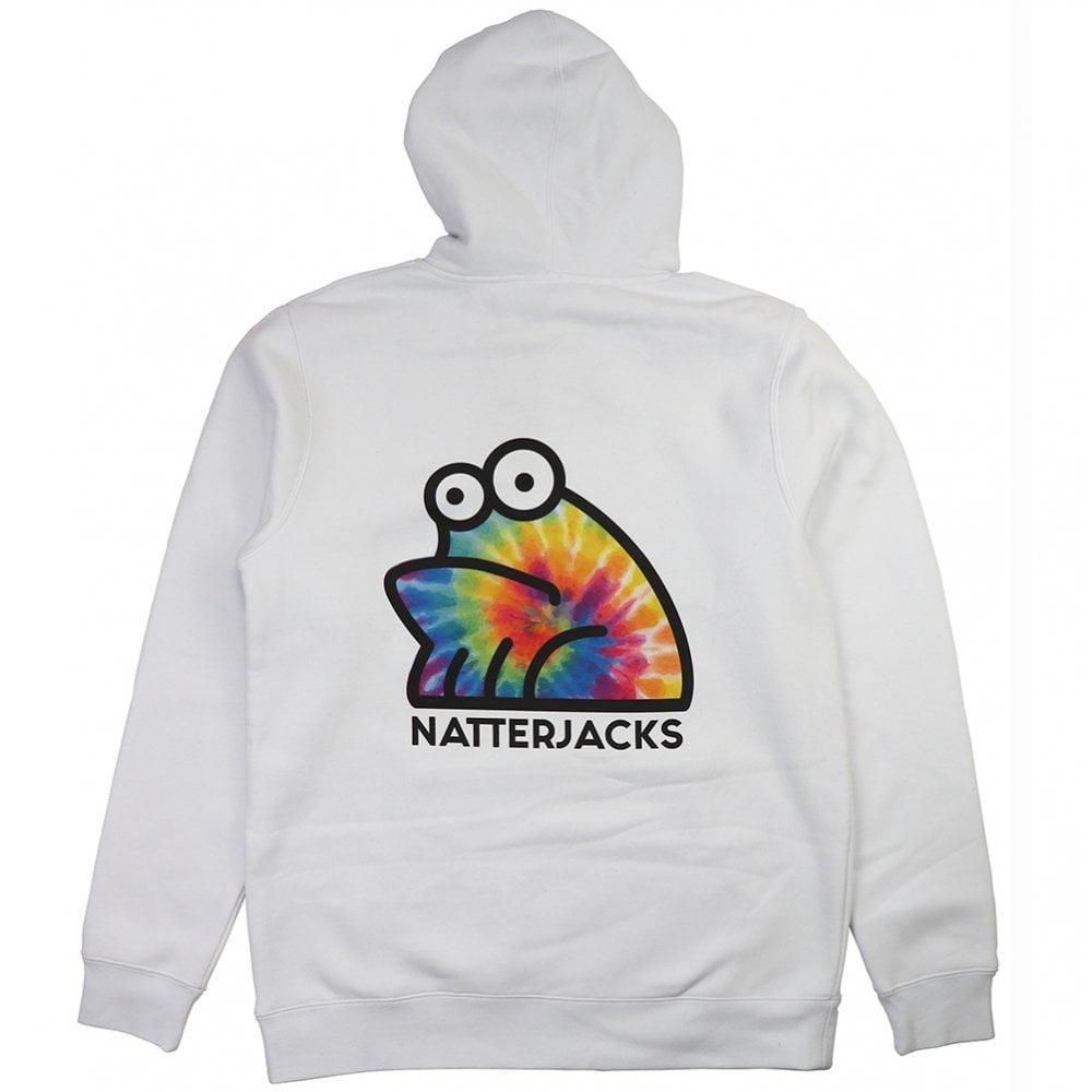 Tie Dye Hoodie - White
