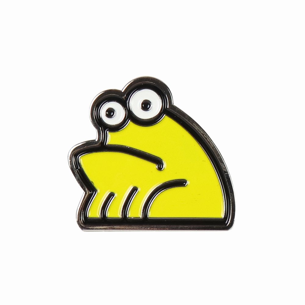 Sad Frog Pin - Yellow