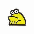 Sad Frog Pin - Yellow