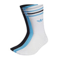 Solid Crew Sock - Wht/Lblu/Blk