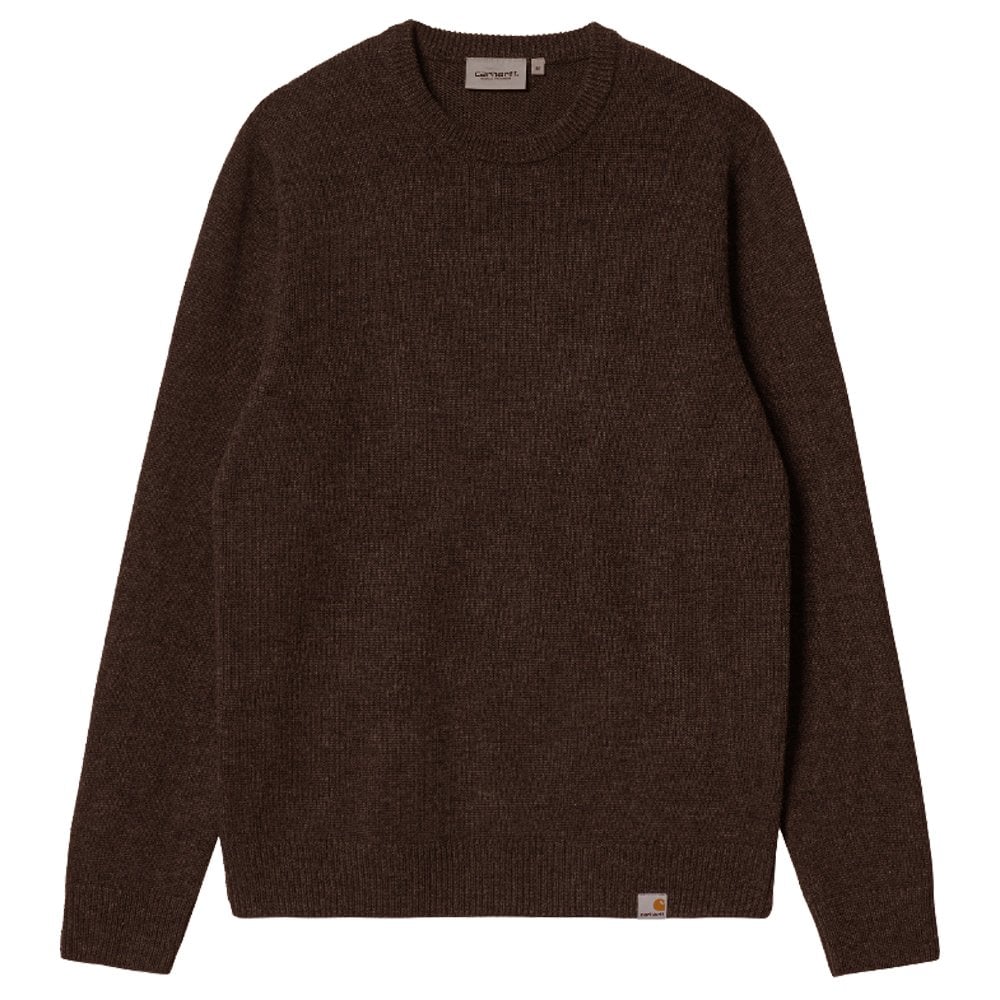 Allen Knitted Sweatshirt - Dk Umber Hea