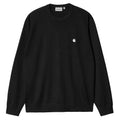 Madison Knitted Wool Sweatshirt - Black/Wax