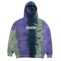 Rubber Logo Hoodie - Sunburst Tie Dye - Sage/Slt Td