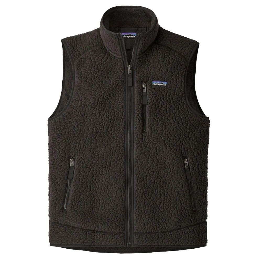 Retro Pile Vest - Black
