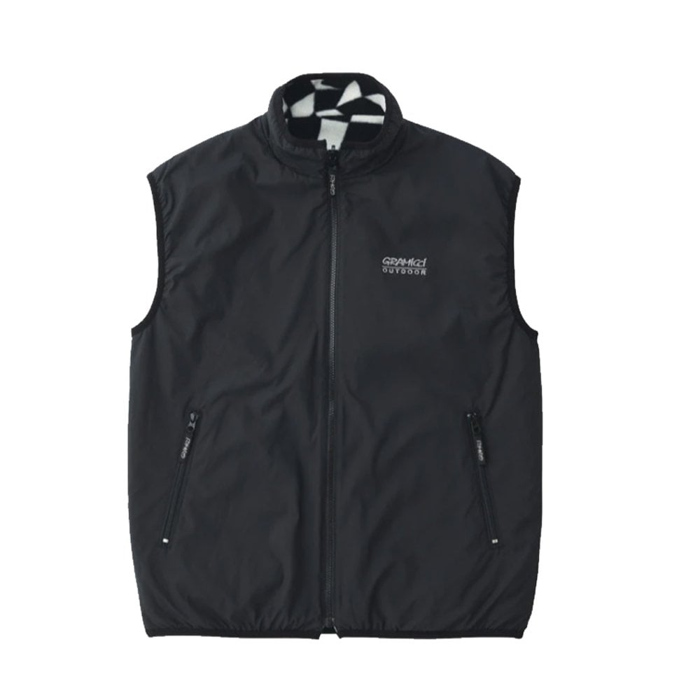 Reversible Vest - Black Check