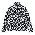 Mock Neck Fleece - Black Check