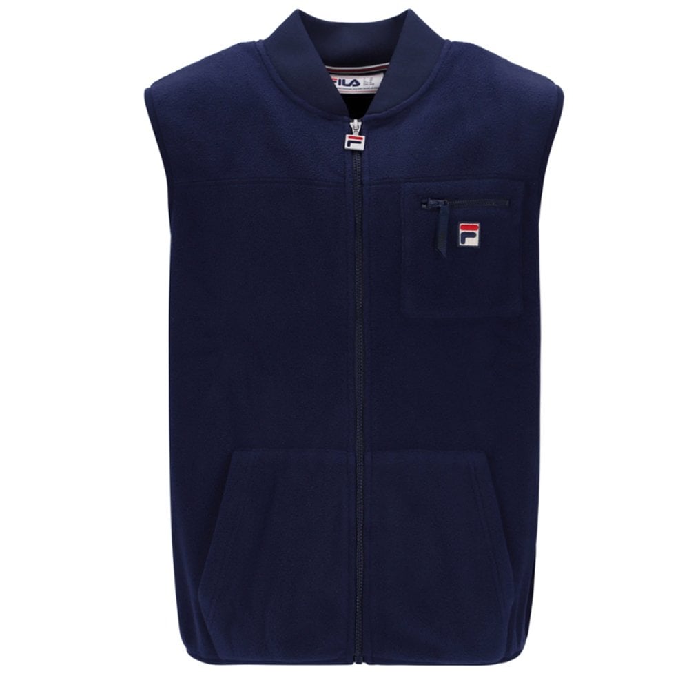 Grant Polar Fleece Gilet - Fila Navy