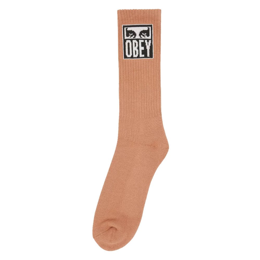 Eyes Icon Socks - Brown Sugar