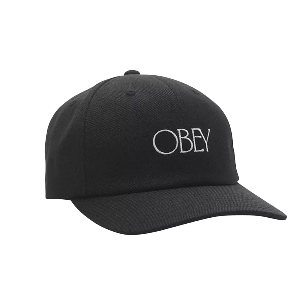 Hedges 6 Panel Strapback - Black