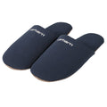 Script Embroidery Slippers - Enzian/White