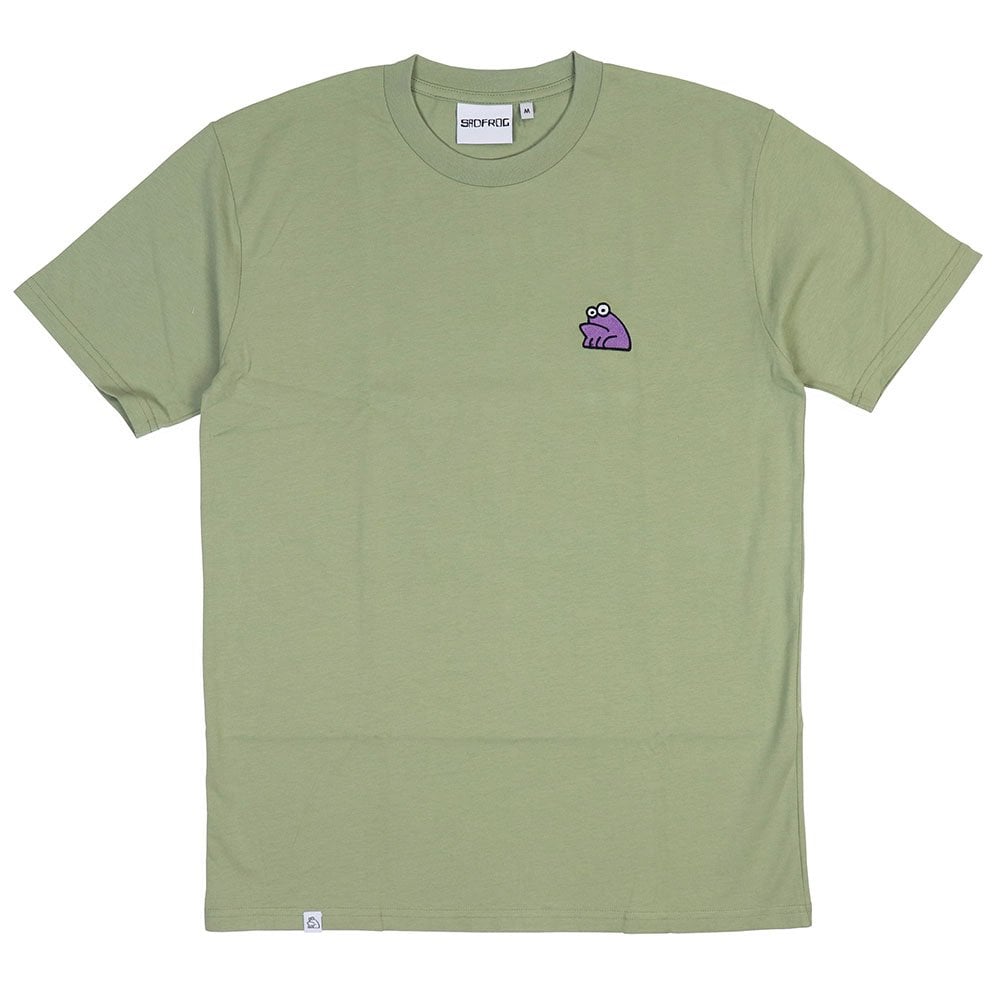 Sad Embroidered T-Shirt - Pistachio
