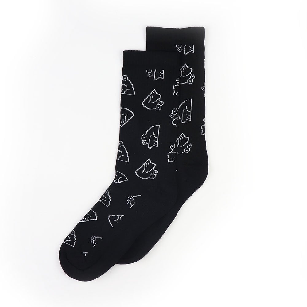 All Over Sock - Black/White