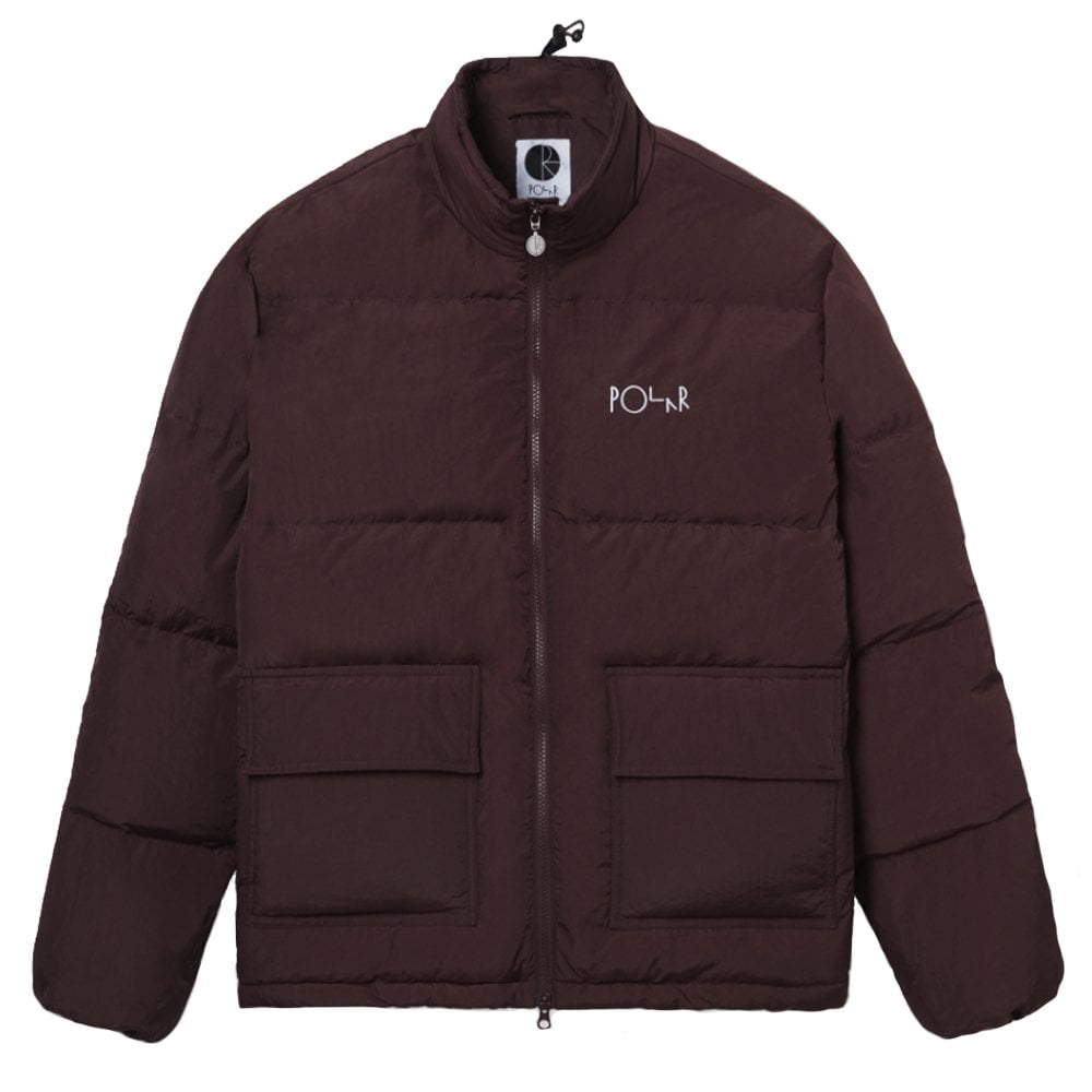 Pocket Puffer Jacket - Bordeaux
