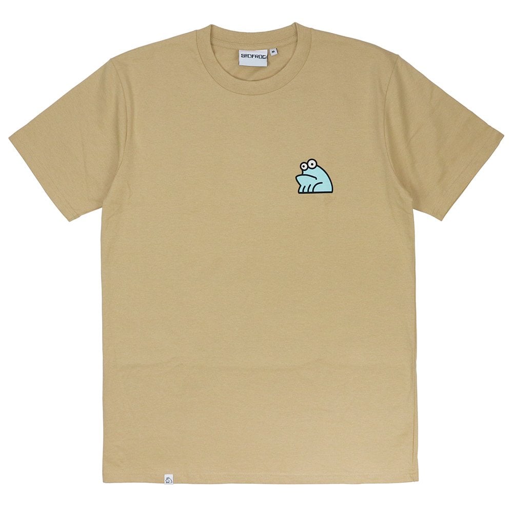Printed T-Shirt - Tan/Turq