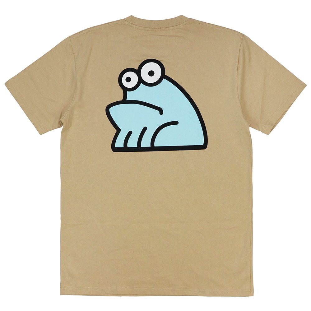 Printed T-Shirt - Tan/Turq