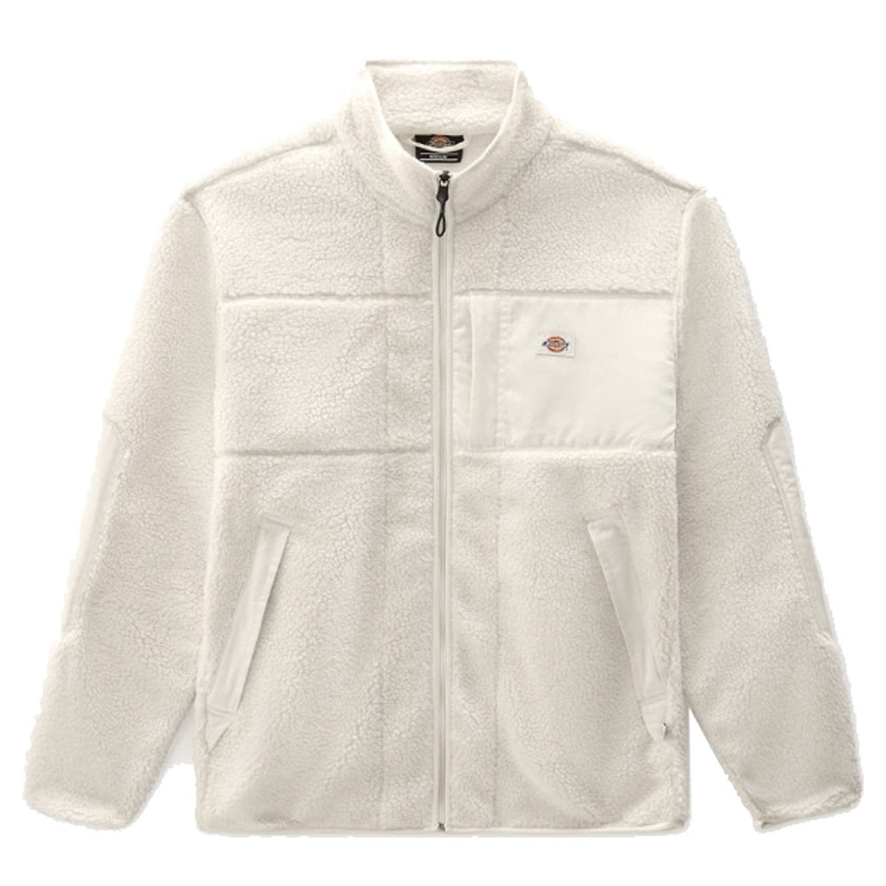 Red Chute Sherpa Zip Through - Ecru